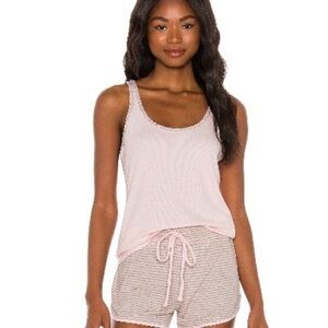 Splendid Light Pink and Gray Pajama Set